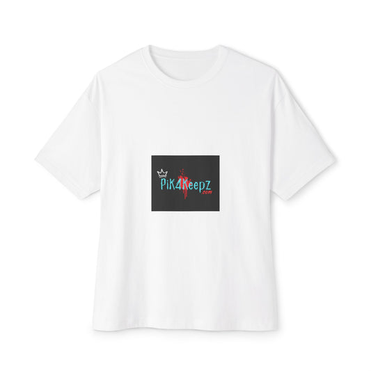 Pik4Keepz Logo Boxy Tee — Oversized Graphic T‑Shirt