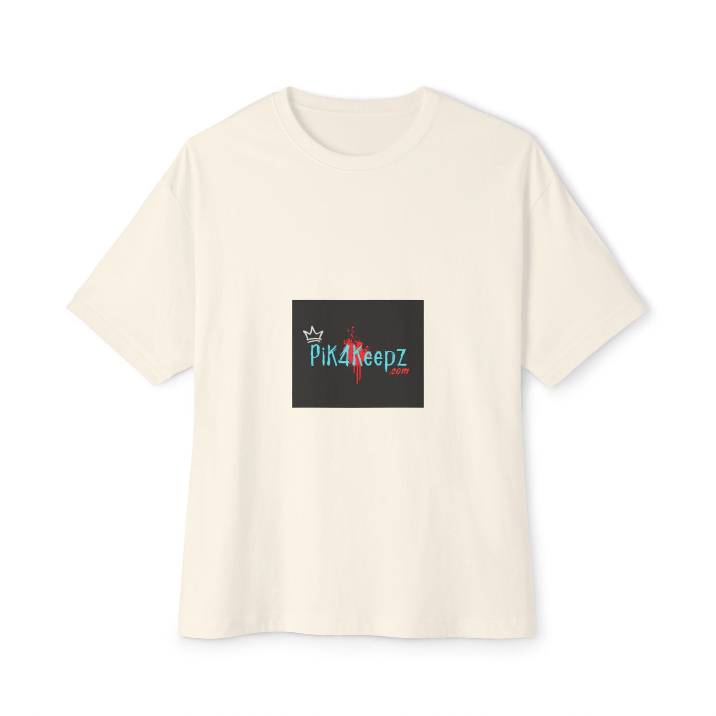 Pik4Keepz Logo Boxy Tee — Oversized Graphic T‑Shirt