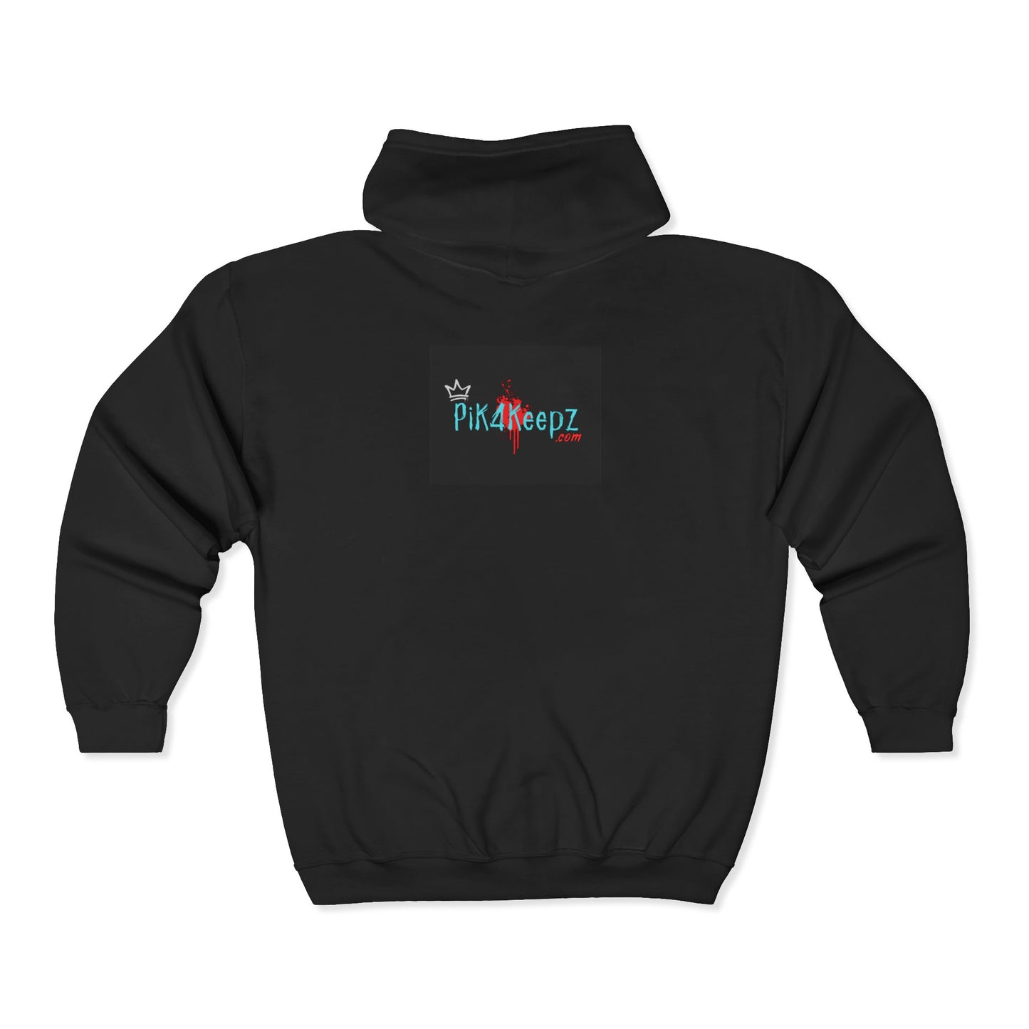 Zip Hoodie — Pik4keepz Logo Full-Zip Hooded Sweatshirt